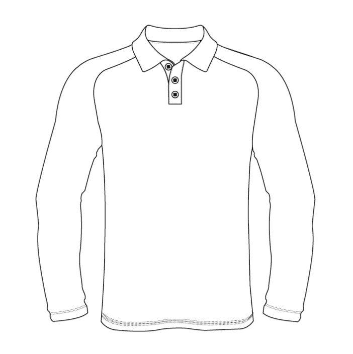 Raglan Long Sleeve Polo -